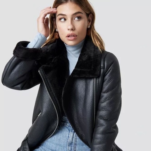Winter Bomber Jacket Aviator Motorcycle